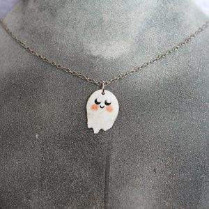Kawaii Cute Ghost Chain Necklace